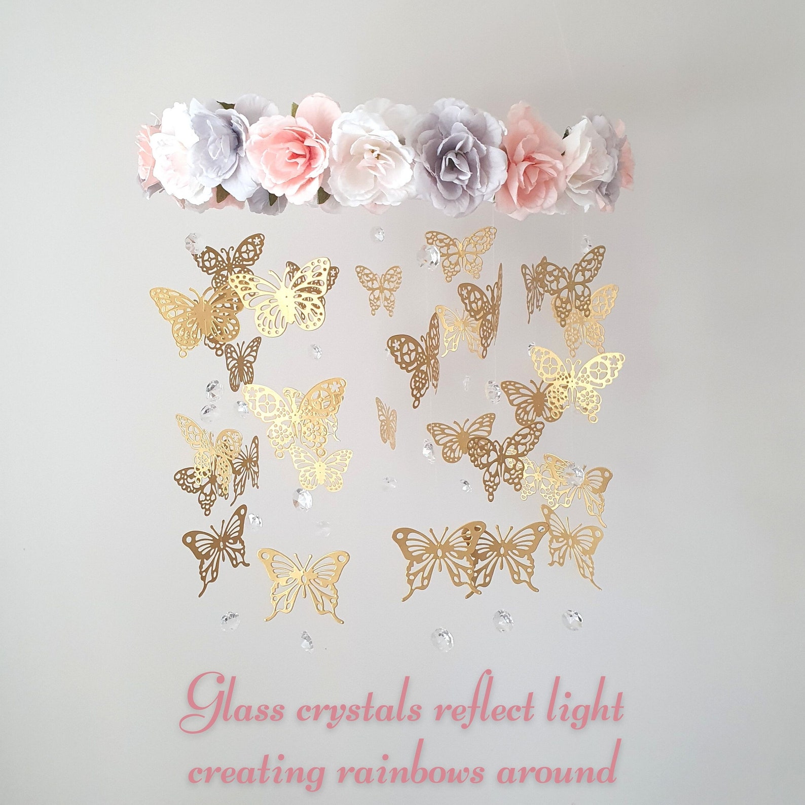 Butterflies Mobile Butterfly Chandelier Mobile Butterfly Etsy