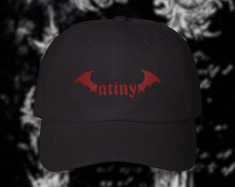 ATEEZ Embroidered Bat Wing Atiny Alt Dad Hat