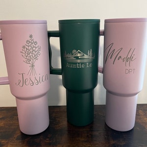 40 oz Simple Modern Engraved Trek Tumbler, Engraved Tumbler, Engraved Water Bottle, Personalized Tumbler