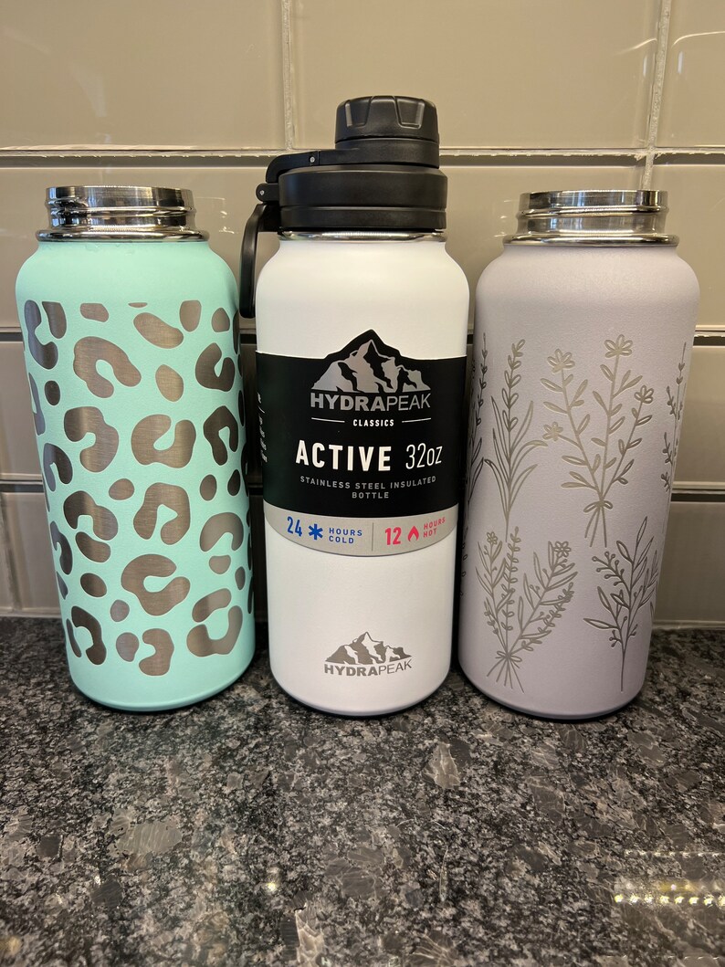 32 Oz Engraved Hydrapeak Stainless Steel Insulated Water Etsy