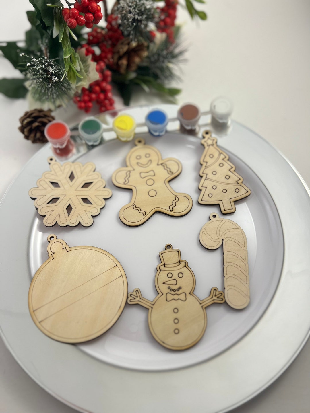 Childrens Craft Kit DIY Ornament Kit Paint Your Own Kit Etsy