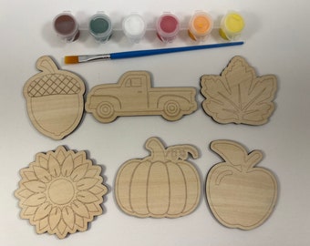 Kit de artesanato DIY com tema de outono, Pinte seu próprio kit de artesanato, Kit de artesanato infantil, Kit DIY