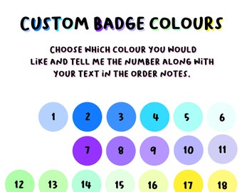 Custom badges - Disability badges - Choose your own text and colour