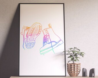 Doc Martens Inspired Print