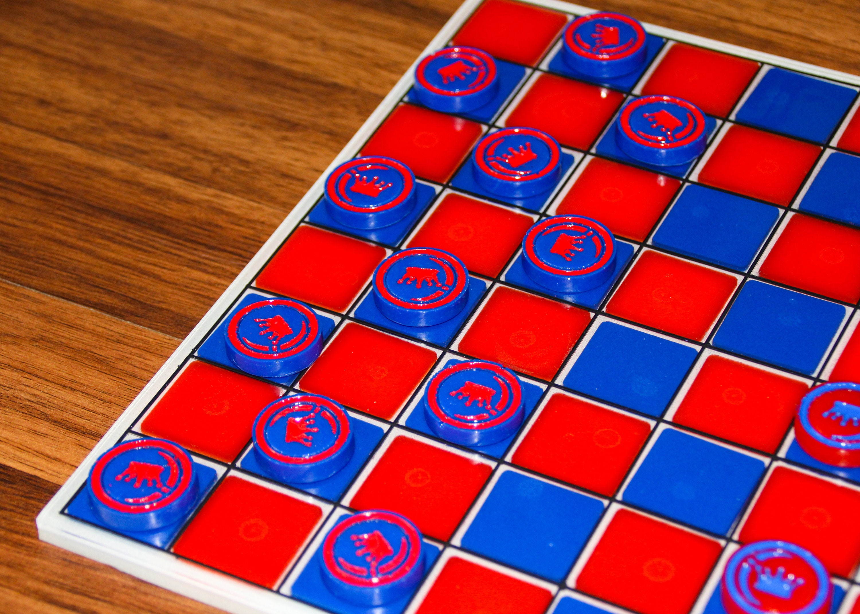 The Complete Checkers Vol.Ⅱ Red and Blue Complete Checkers Set - Etsy