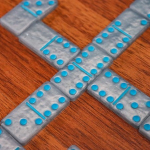 Thin Dominoes, CUSTOM, Double Six set of 28