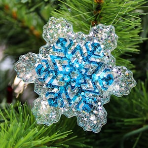Glitter Snowflake Ornament