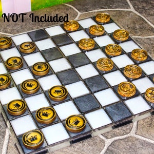 Checker Pieces CUSTOM, Set of 24 - Etsy