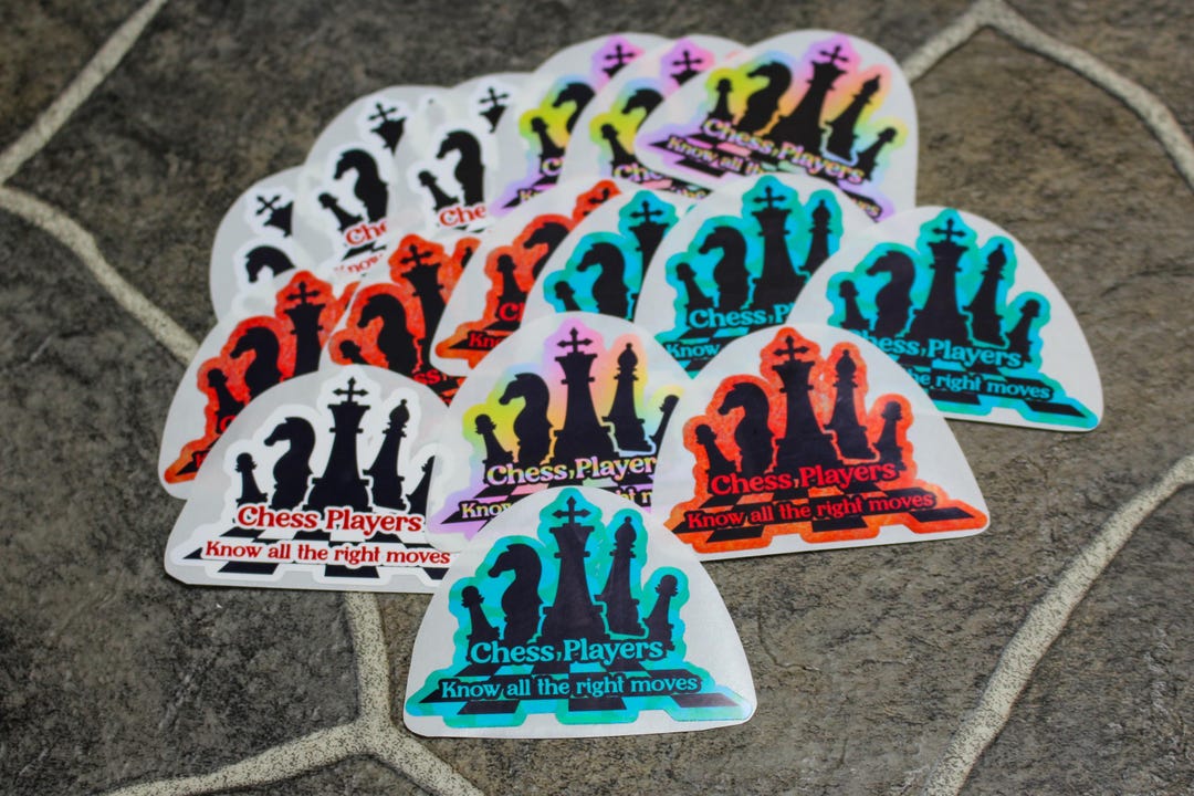 Chess Player Stickers - Etsy