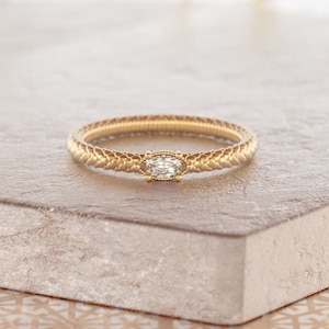 Snake Diamond Ring, Wiccan Ring, Witches Ring, 14k Gold Snake Ring, Dainty Snake Ring, Gothic Wedding Ring