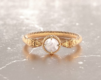 Double Snake Ring,Antique Snake Ring,Wiccan Ring,Witches Ring,Snake Ring 14k Gold,Dainty Snake Ring,Gothic Wedding Ring,Snake Diamond Ring