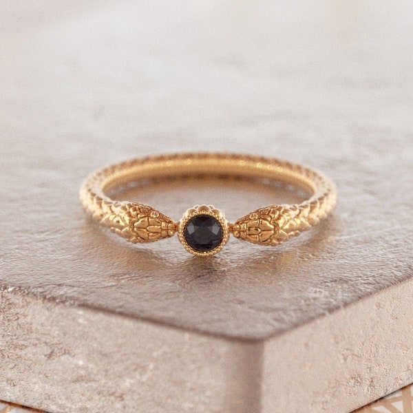 Wicca Ring,Wiccan Ring,Hexen Ring,Hexen Ring,Herren Schlangen Ring,14k Gold Schlangen Ring,Boho Goth,Schlangen Verlobungsring