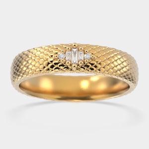 Anillo de piel de dragón, joyería Ouroboros, anillo Serpenti, anillo de serpiente, anillo de hombre con piedra, joyería oculta, anillo de dragón para hombre, anillo de serpiente para hombre.