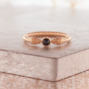 Wicca-ring, Wicca-ring, Häxband, Häxring, Herrormring, 14k guldormring, Boho Goth, Ormförlovningsring bild 6