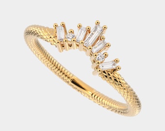 Vigselring, Böjd vigselring, Ringförstärkare, Diamantkronring, Texturring, Anpassad guldring, Matchningsring