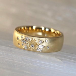 Heart Wedding Band,Heart Wedding Ring,Heirloom Ring,Heart Promise Ring,Sacred Heart Ring,Anatomical Heart Ring,Alternative Wedding Ring image 1