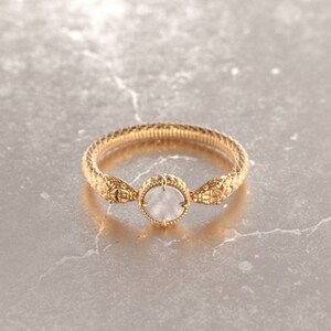 Double Snake Ring,Antique Snake Ring,Wiccan Ring,Witches Ring,Snake Ring 14k Gold,Dainty Snake Ring,Gothic Wedding Ring,Snake Diamond Ring image 2