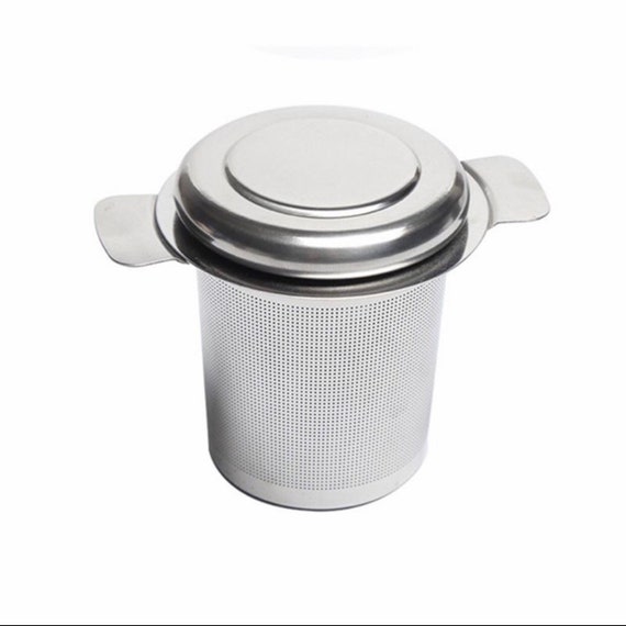 PERFECT Tea Strainer Lid Stainless Steel Rustproof Extra Fine Mesh for Loose  Leaf Tea in Mug or Tea Pot or Travel Hot Teaware 