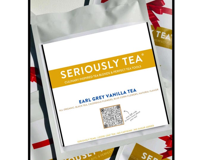 Featured listing image: Organic Loose Leaf Tea | Creamy Earl Grey Vanilla Blend
