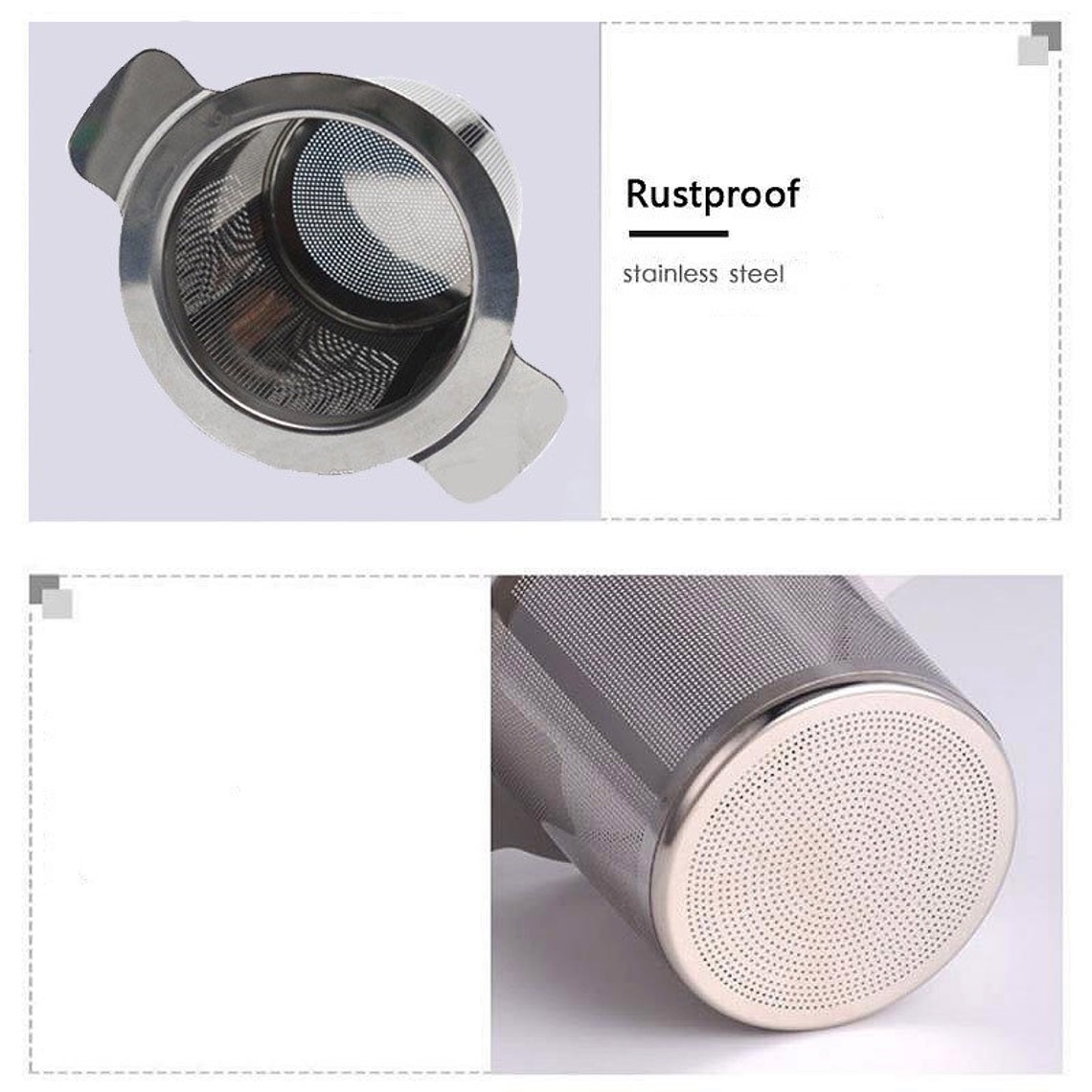 PERFECT Tea Strainer Lid Stainless Steel Rustproof Etsy