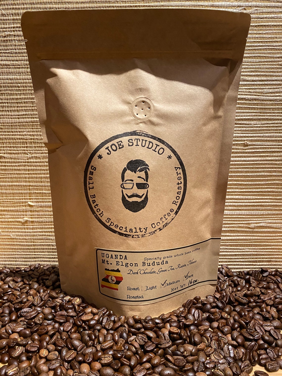 16oz Of Uganda Roasted Coffee Beans Etsy
