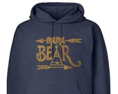 MAMA BEAR Women 39 s Hooded Sweatshirt Mom Life Sweatshirt Athleisure Wear Athletic Top Workout Gear