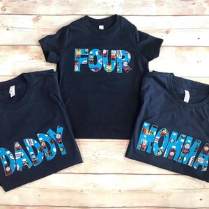 Thomas the Train Birthday Shirt: Personalized Family Matching Tees