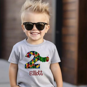 Very Hungry Caterpillar Birthday Shirt Boys First Birthday Shirt Boys Cake Smash Birthday Outfit Bodysuit Tee Personalized Storybook Party