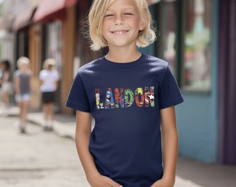 Personalized Superhero Name Shirt: Birthday Gift for Boys