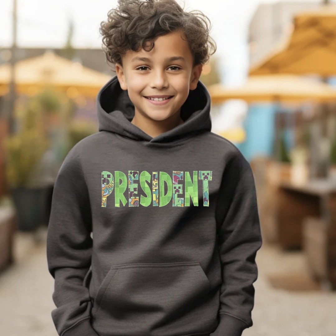 YOUTH Minecraft Hoodie Sweatshirt Gamer Personalized Gift Youth Custom