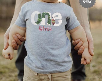 Hungry Caterpillar First Birthday Shirt: Personalized Cake Smash Outfit