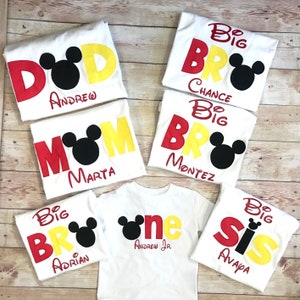 Disney Family Shirts Family Mickey Shirts Vacation Tees Disneyland Shirts Mickey Mouse Shirts Disneyworld Shirts Family Matching Birthday