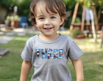 Thomas Train Birthday Shirt: Personalized Kids Party Tee