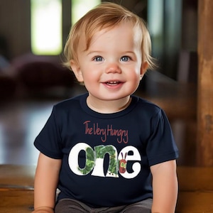 Very Hungry Caterpillar Birthday Shirt First Birthday Shirt ONE Birthday Shirt Boys Cake Smash Birthday Outfit Bodysuit T Shirt Personalized