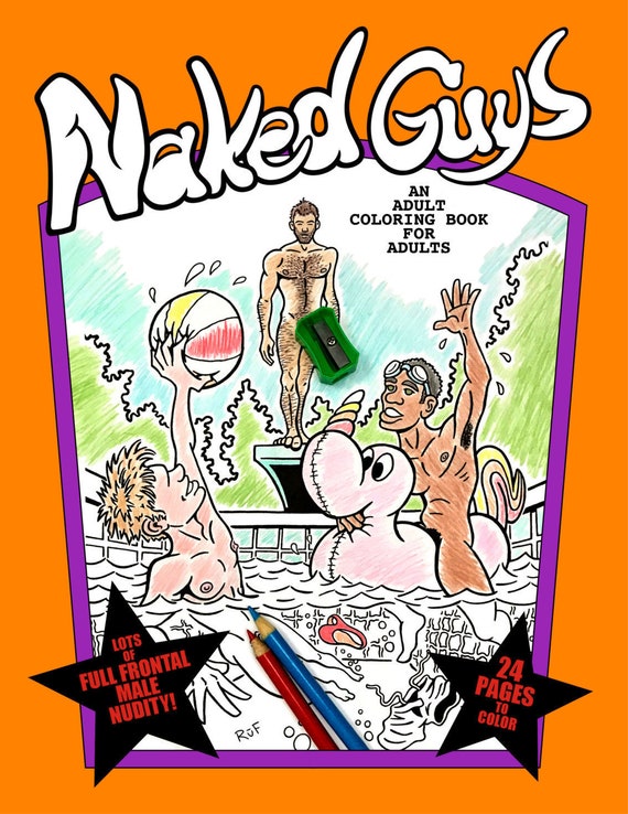Download Naked Guys Adult Coloring Book Etsy