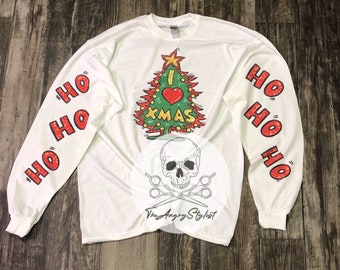 grinch i heart xmas sweater