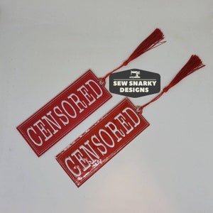 Censored Bookmark - Witty Adult Humor for the Book Lover | Unique Dark Comedy Page Marker | #BookTok