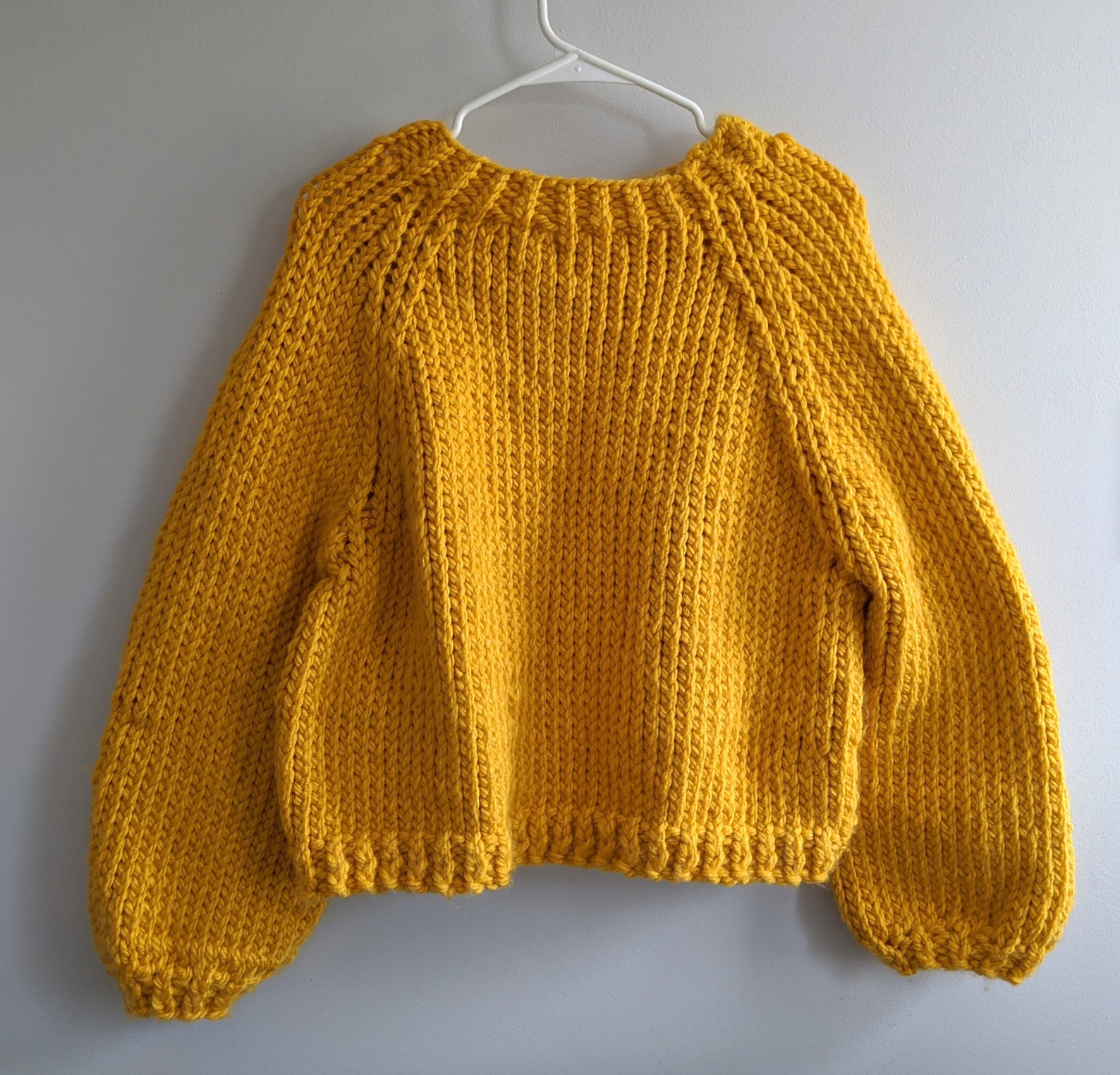 yellow chunky knit sweater