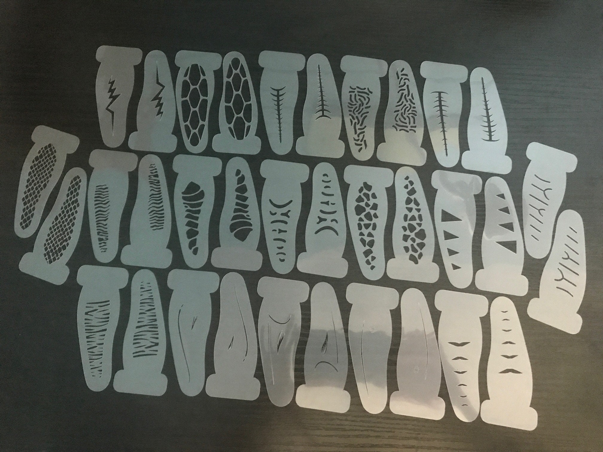 3' Inch Fishing Lure Stencils VARIETY PACK Etsy
