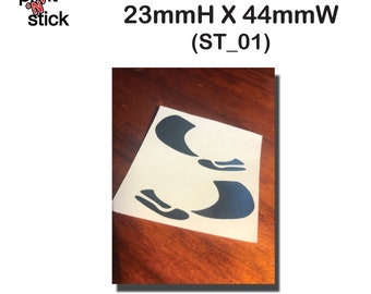 Fischköder Sticker 23mmH X 44mmB (ST_01) X1 A4 Bogen