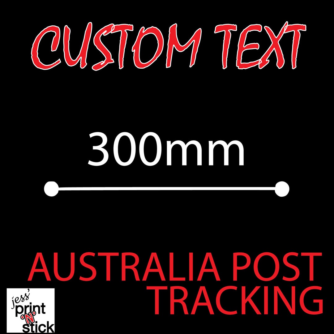 300mmw Custom Word Stickers Various Coloursfontscar Etsy Australia