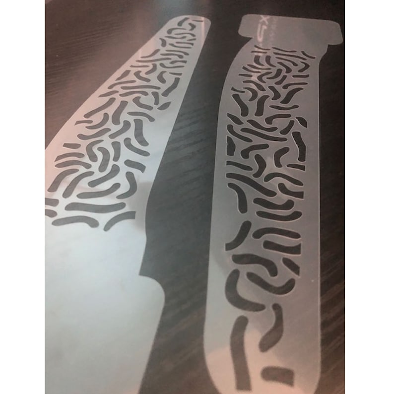 9 X 1.6 Inch Fishing Lure Stencils Various Patterns Etsy Australia