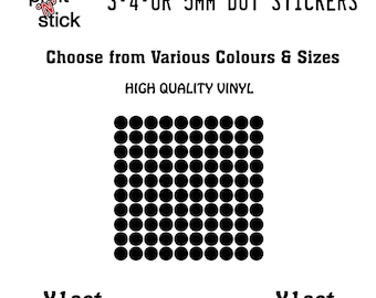 Stipstickers van 3 mm - 4 mm of 5 mm