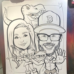 Black & White Caricature
