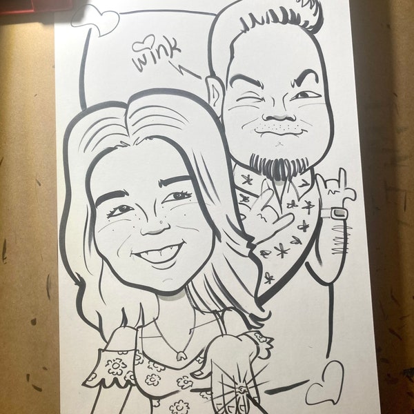 Black & White Caricature