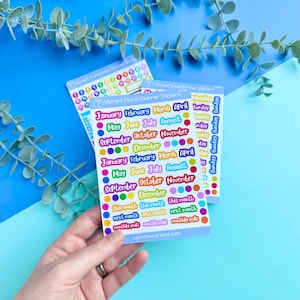 Vibrant Planner Stickers: A6 Matte Vinyl Journal Stickers