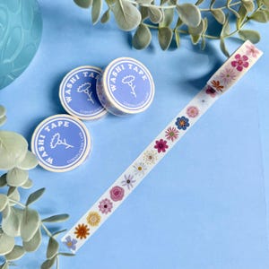 Floral Washi Tape: Single Blooms Decorative Craft Tape