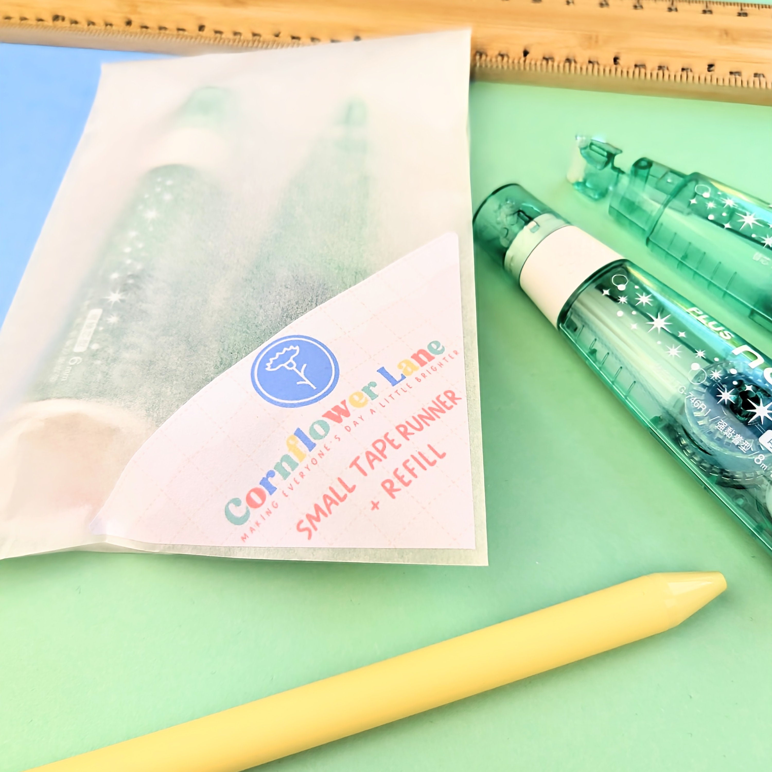 Clear Glue Tape Roller Adhesive Tape Pen Scrapbook Supplies Craft Supplies  Stationery Kawaii Stationery Junk Journal Supplies 