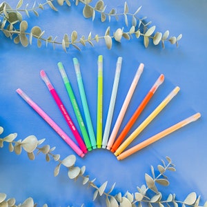 Lot de 10 feutres fins de couleur - Stylos fins gel - Stylos de couleur - Fournitures pour Bullet Journaling