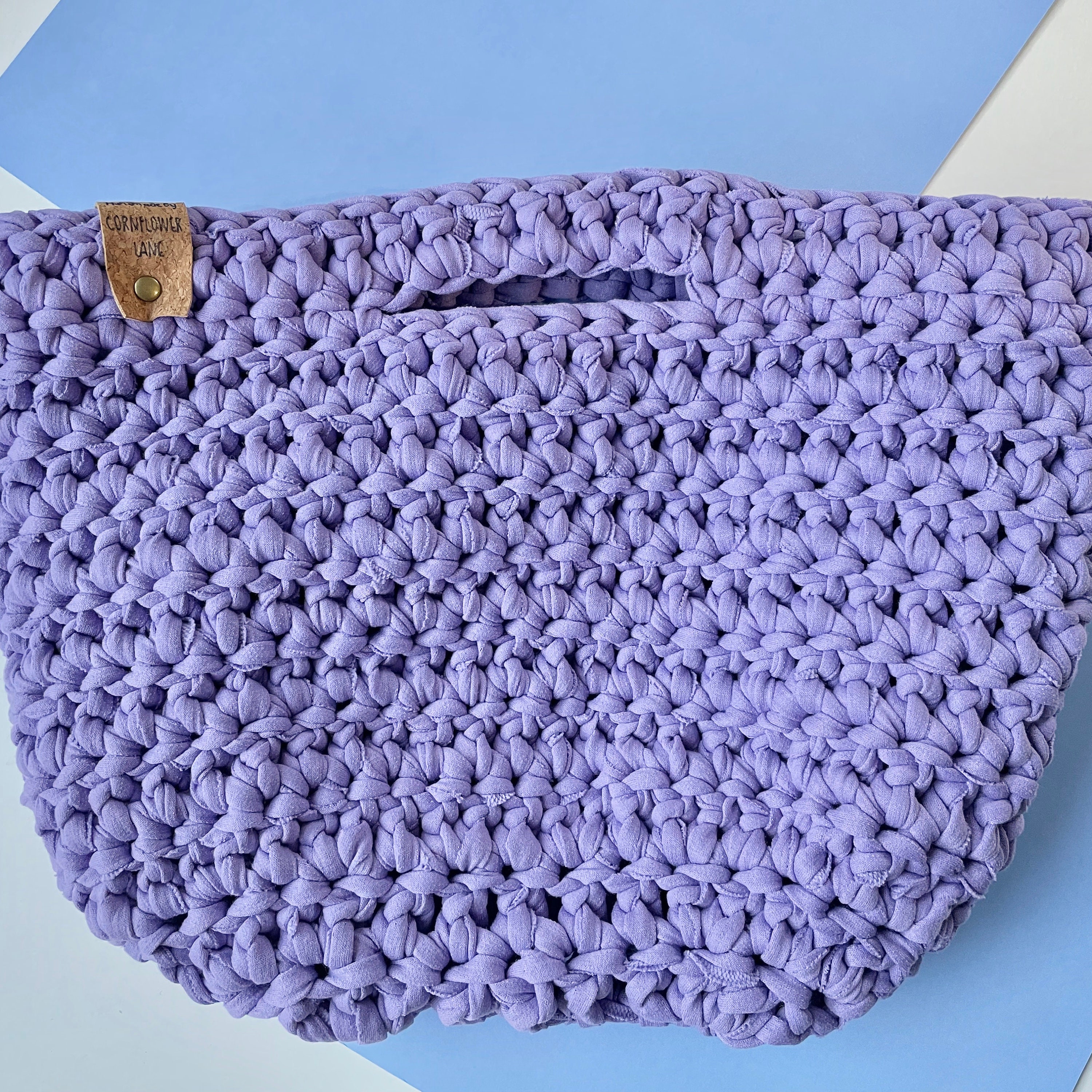 Hand Crocheted Journal Tote Bag/ Journaling Storage Bag / Journal Bag /  Crocheted Bag 
